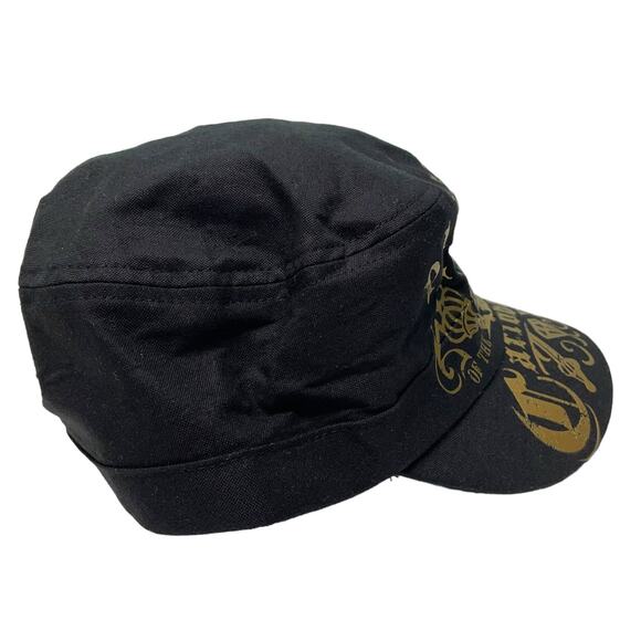 Disney Parks Pirates of the Caribbean Cadet Hat Cap Black Adjustable Strapback - Picture 2 of 5